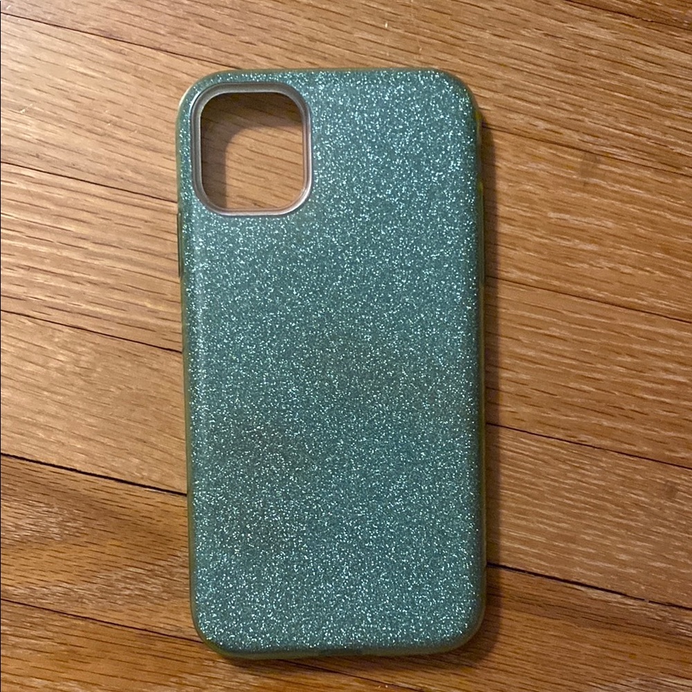 IPhone 11 Mint Green Glittery Phone Case New/never used